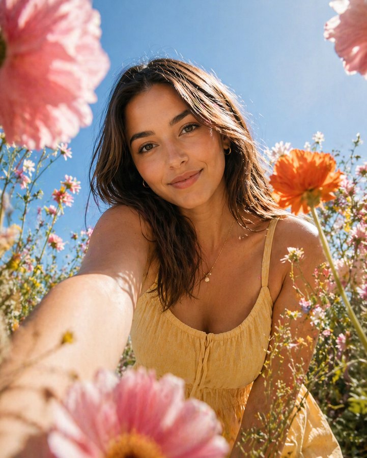 Example of a clear selfie in natural light